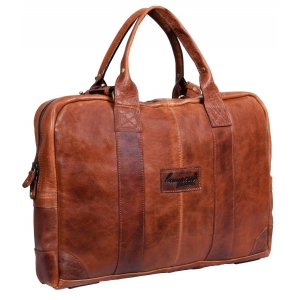 Real Leather Carry On Overnight Bag – Tan,