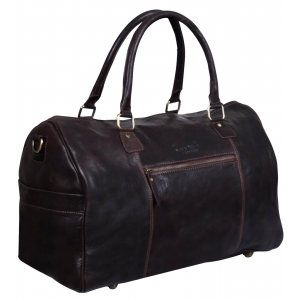 Genuine Leather Vintage Carry On Travel Bag – Brown