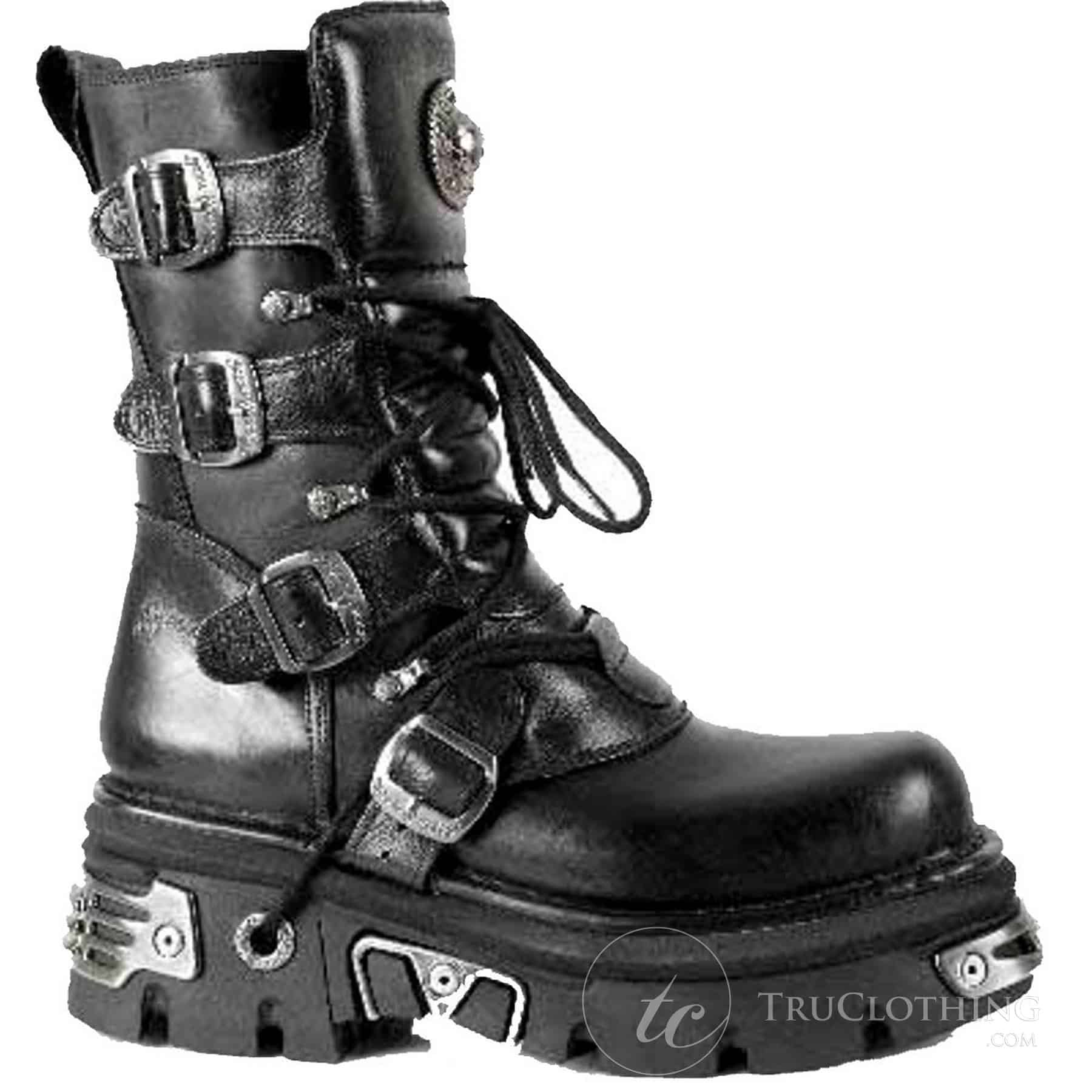 New Rock Boots Skywalker 591-S4 Gothic Biker schwarz Lack Größe 36 bis 45 