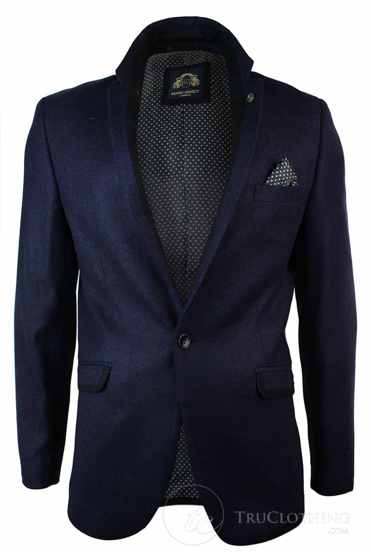 Mens Violet Herringbone Tweed Vintage Slim Fit Blazer Jacket Black Trim  Smart Casual-Purple: Buy Online - Happy Gentleman