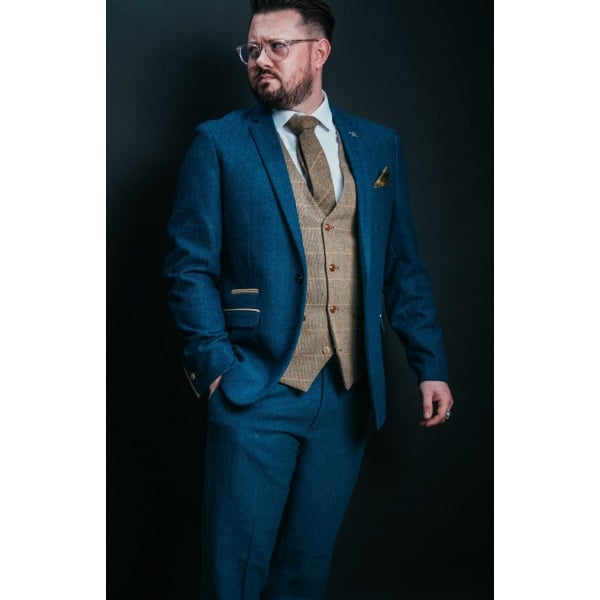 Mens Black Grey Tweed Check Herringbone Double Breasted Long Jacket Slim Fit Vintage Formal Overcoat