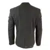 Mens Grey Check Herringbone Tweed Vintage Fit Blazer Jacket Blue Velvet Trim-Tan