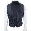 Cavani Martez - Mens Herringbone Tweed Gatsby Peaky Blinders Classic Double Breasted Waistcoat - Blue