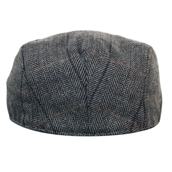 Marc Darcy DX7 Mens Tweed Vintage Retro Grandad Flat Caps Hats Peaky Blinders Check Classic