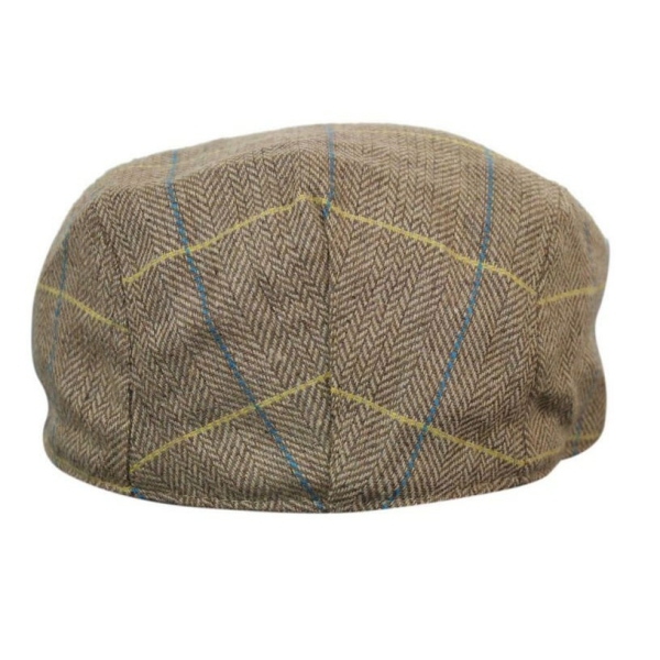 Marc Darcy DX7 Mens Tweed Vintage Retro Grandad Flat Caps Hats Peaky Blinders Check Classic