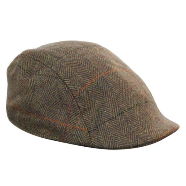 Marc Darcy Nelson Mens Tweed Vintage Retro Grandad Flat Caps Hats Peaky Blinders Check Classic