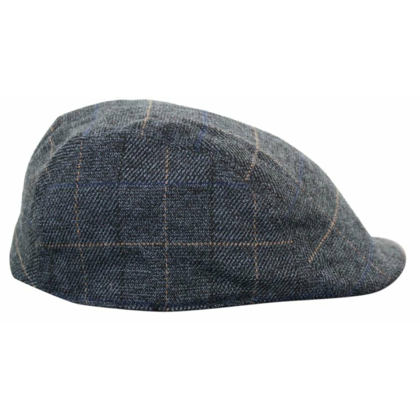Marc Darcy Scott Mens Tweed Vintage Retro Grandad Flat Caps Hats Peaky Blinders Check Classic