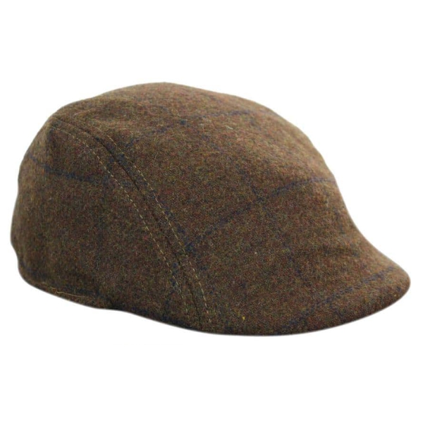 Marc Darcy TB4 Mens Tweed Vintage Retro Grandad Flat Caps Hats Peaky Blinders Check Classic