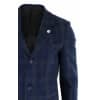 Men's 3/4 Wool Overcoat-Blue