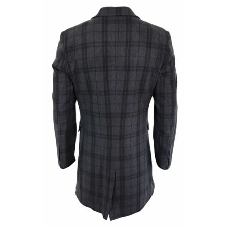Men's 3/4 Wool Overcoat-Grey: Buy Online - Happy Gentleman