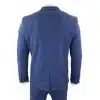 Men's Blue Herringbone 3 Piece Tweeed Suit - STZ11