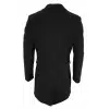 Men's Classic Wool Long Overcoat-Black