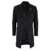 Men's Classic Wool Long Overcoat-Black
