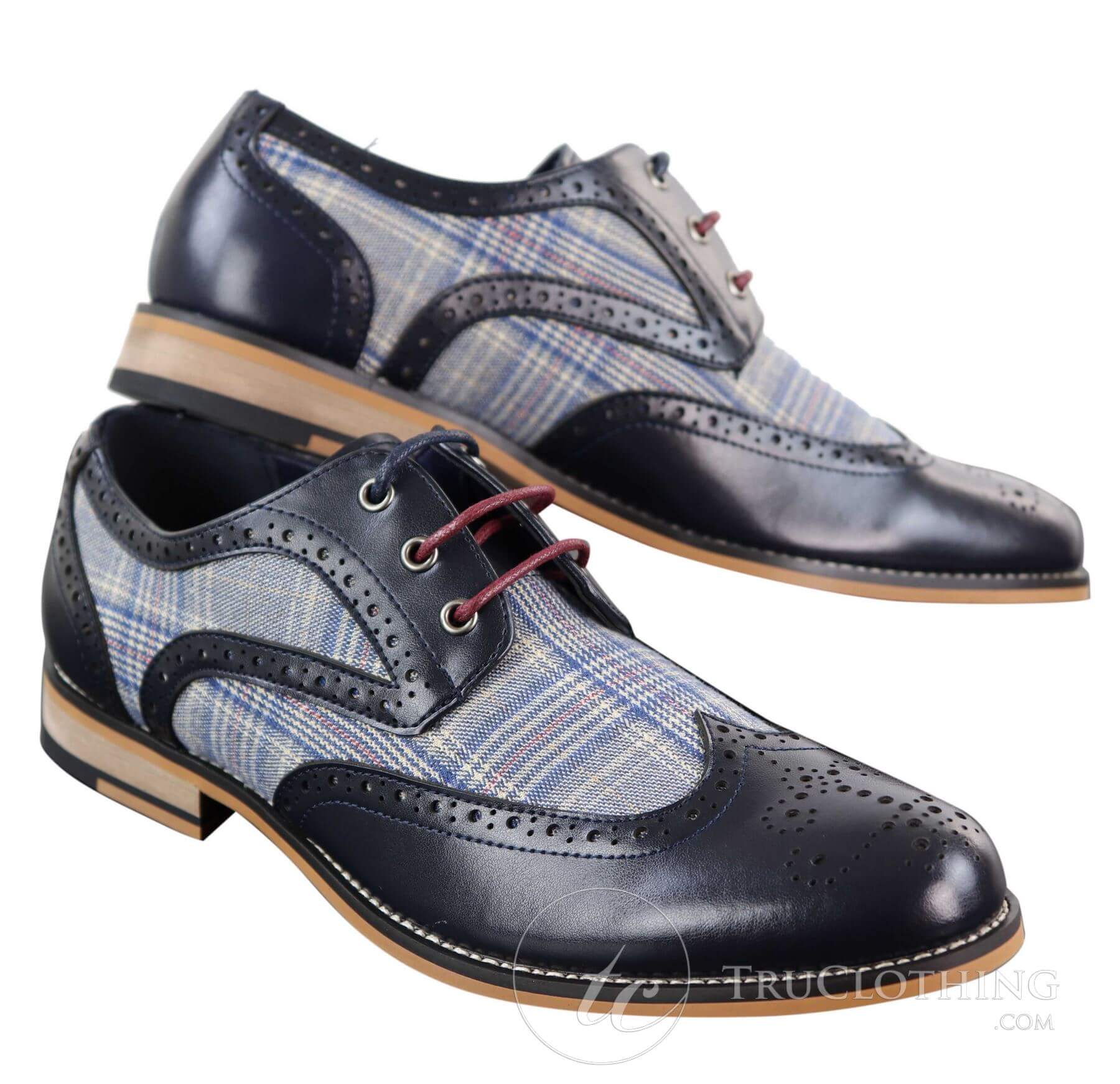 Men's Leather and Tweed Vintage Shoes - Cavani Oslo | Happy Gentleman
