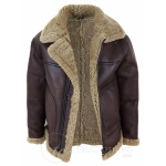 Men's Shearling Sheepskin Flying Jacket - L