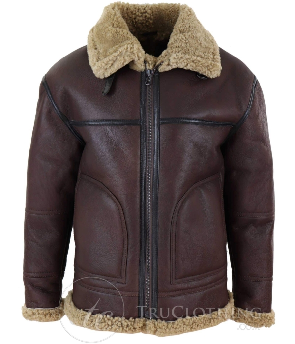 Men's Shearling Sheepskin Flying Jacket