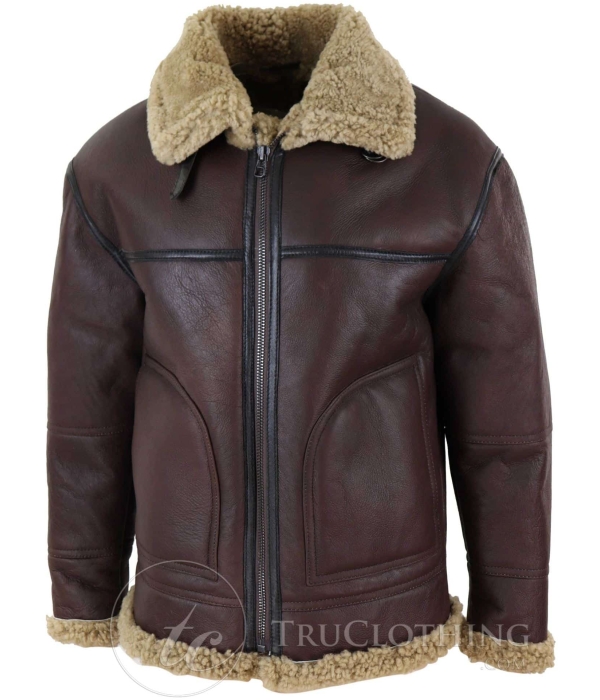 Men's Shearling Sheepskin Flying Jacket