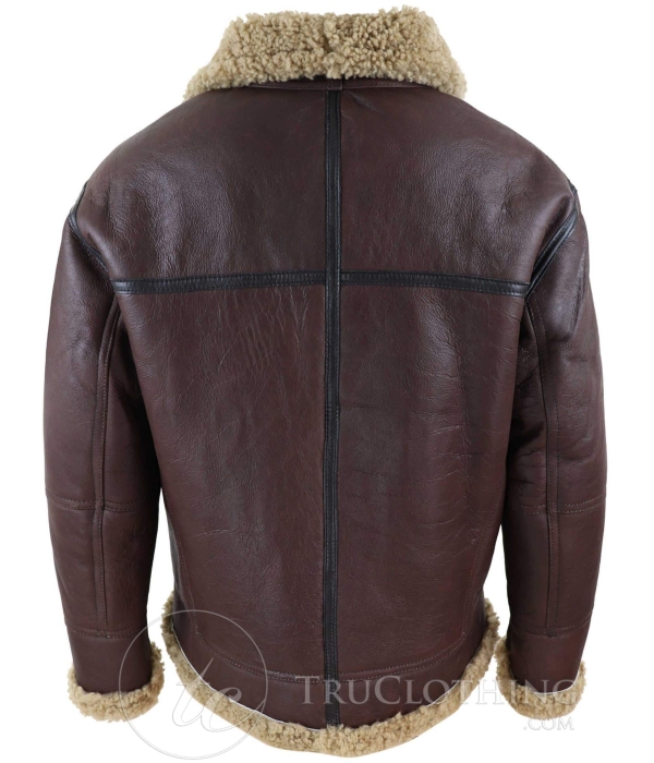 Men's Shearling Sheepskin Flying Jacket