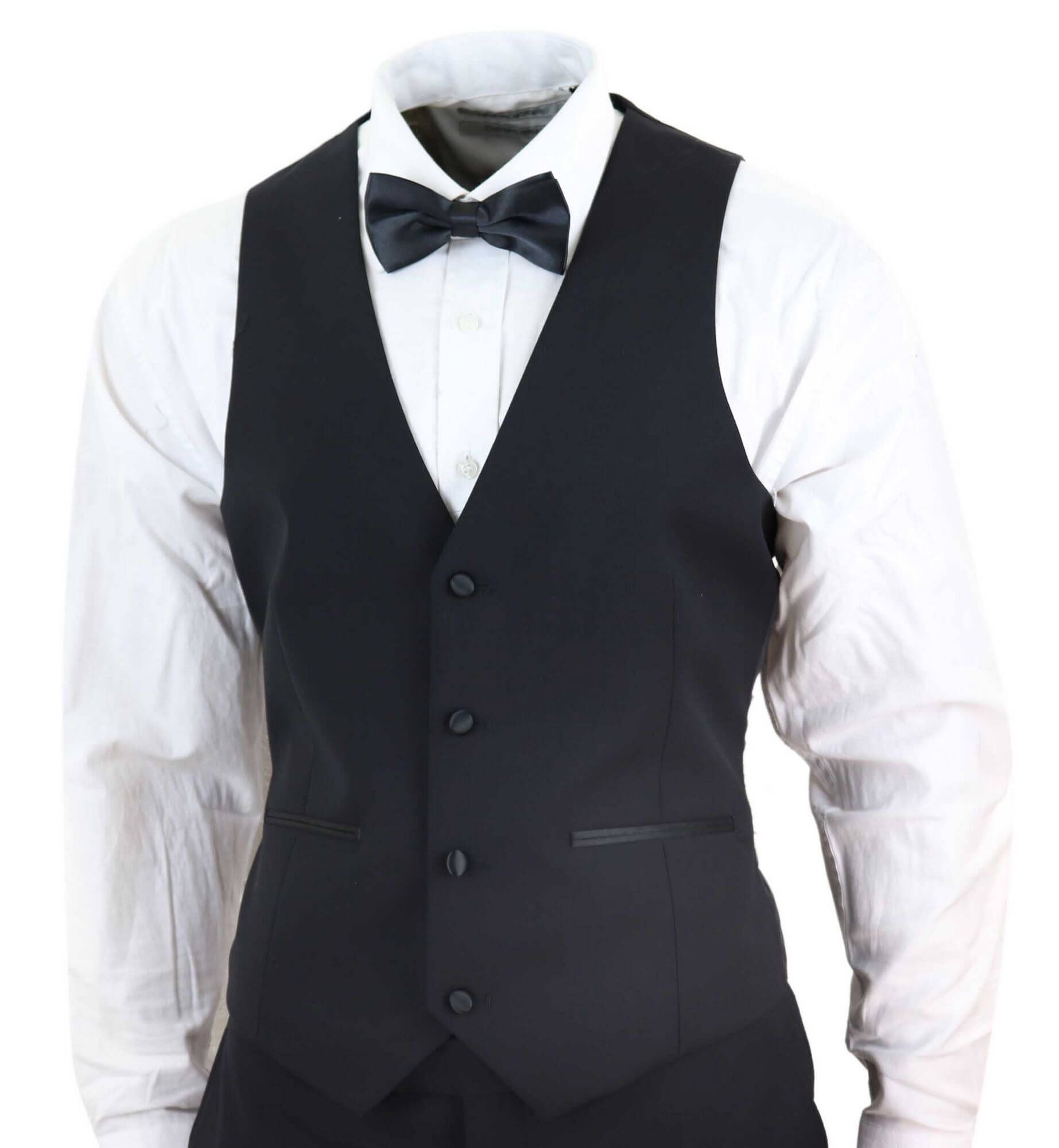 Mens 3 Piece Black Dinner Suit | Happy Gentleman