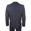 Mens 3 Piece Navy Suit with Double Breasted Waistcoat