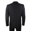 Mens  Black 3 Piece Pinstripe Suit