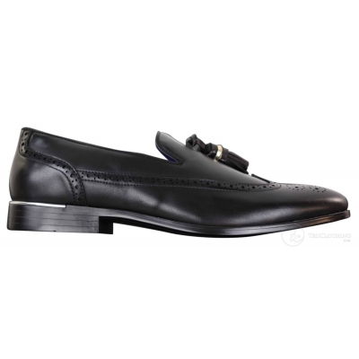 Mens Black Tassel Brogue Shoes: Buy Online - Happy Gentleman