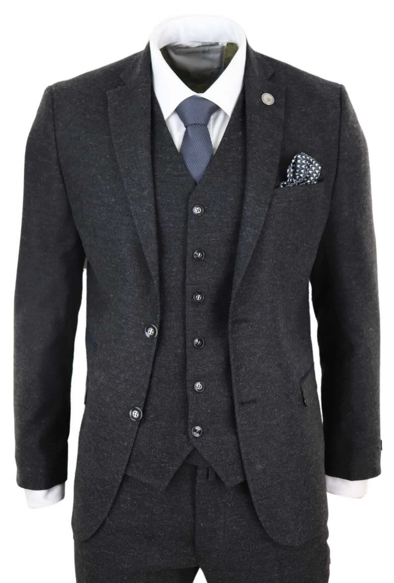 Mens Black Vintage 1920s Suit: Buy Online - Happy Gentleman
