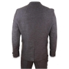 Mens Brown 3 Piece Suit with Double Breasted Waistcoat