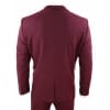 Mens Burgundy Wine Tweed 3 Piece Suit - STZ17