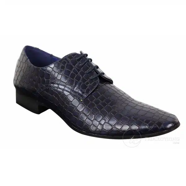 Mens Crocodile Skin Effect Shoes