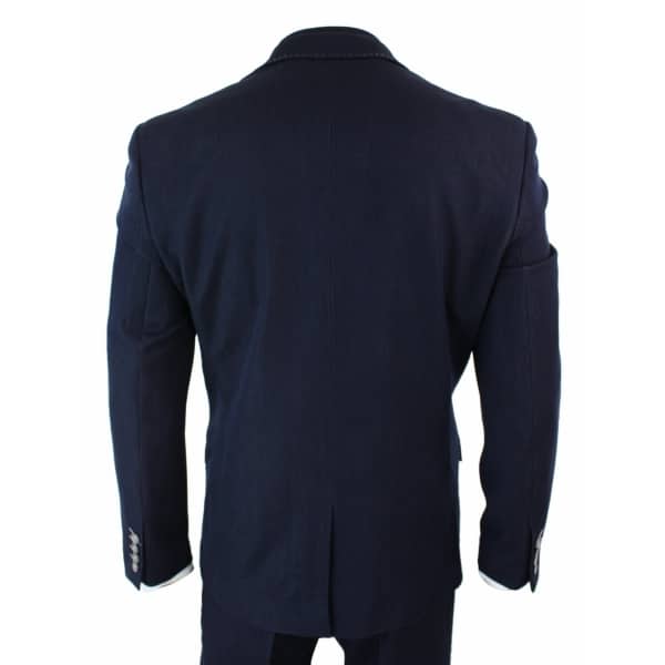 Herren Denim-Blau 3 Stück Anzug