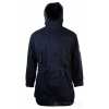 Mens Denim Overcoat Hooded Jeans Jacket Fleece Lined 3/4 Trench Duffle