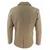 Mens Double Breasted Overcoat - Camel