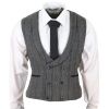 Mens Double Breasted Tweed Waistcoat