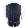 Mens Double Breasted Waistcoat with Chain - Cavani Bonita - Blue