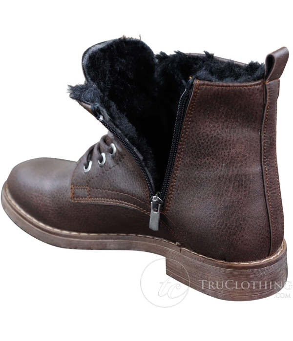 Mens Fleece Lined Winter Boots