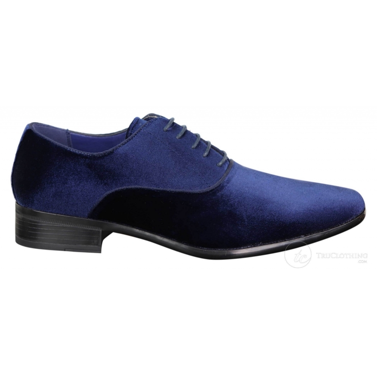 Mens Formal Velvet Shoes Buy Online Happy Gentleman   Mens Formal Velvet Shoes Blue2 768x768 