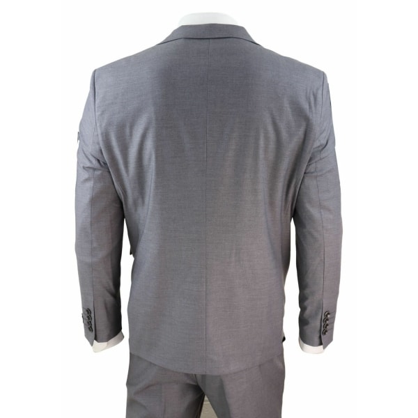 Mens Grey 3 Piece Suit