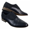 Mens Italian Leather & Suede Laced Smart Casual Brown Navy Black Designer Shoes