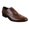 Mens Leather Laced Brogues Italian Designer Shoes Smart Formal Classic Retro