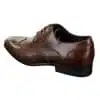 Mens Leather Laced Brogues Italian Designer Shoes Smart Formal Classic Retro