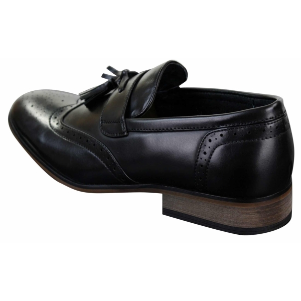 Herren Leder Slip On Quaste Brogues Driving Schuhe Loafers Classic Vintage Retro
