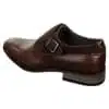 Mens Leather & Suede Slip On Buckle Italian Designer Shoes Smart Casual Formal