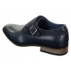 Mens Leather & Suede Slip On Buckle Italian Designer Shoes Smart Casual Formal