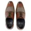 Mens Leather & Tweed 1920s Gatsby Shoes