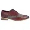 Mens Leather & Tweed 1920s Gatsby Shoes