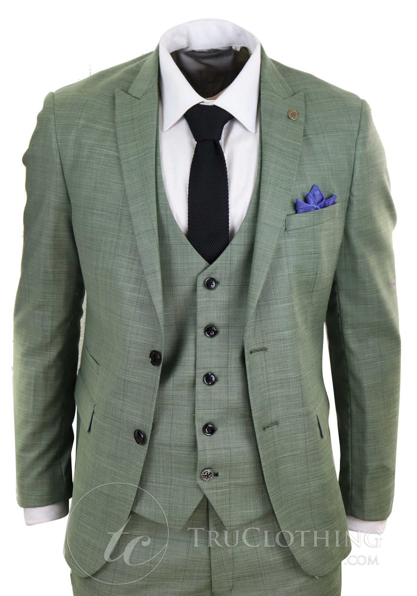 Mens Mint Green Tailored Fit Suit | Happy Gentleman