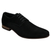 Mens Nubuck Suede Laced Smart Casual Shoes Navy Blue Brown Black