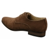 Mens Nubuck Suede Laced Smart Casual Shoes Navy Blue Brown Black