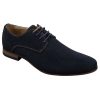 Mens Nubuck Suede Laced Smart Casual Shoes Navy Blue Brown Black